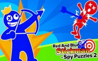 Red And Blue Stickman Spy Puzzles 2: Archery Mission Online Game