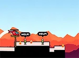 Hero Rescue Helicopter Game