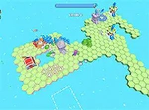 Tile Hex World: Red Vs Blue Online Strategy Game