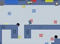 Huggy Stickman Adventure Run