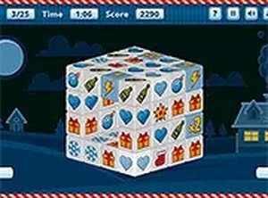 Christmas Dimensions 3D Mahjong Puzzle Game